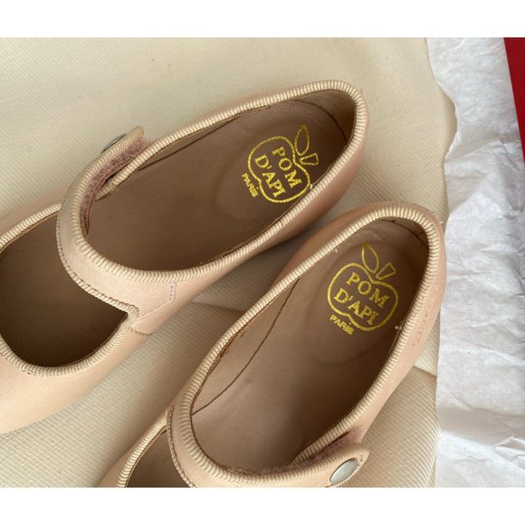 Pom d'Api "Daisy Baby" beige ballet flats, size 29. Fits like a US kids size 12. - Picture 2 of 9